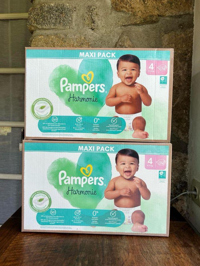 2 Cartons Pampers Harmonie Taille 4 : 148 Couches - photo numéro 2