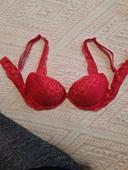 Soutien gorge rouge corail 90B