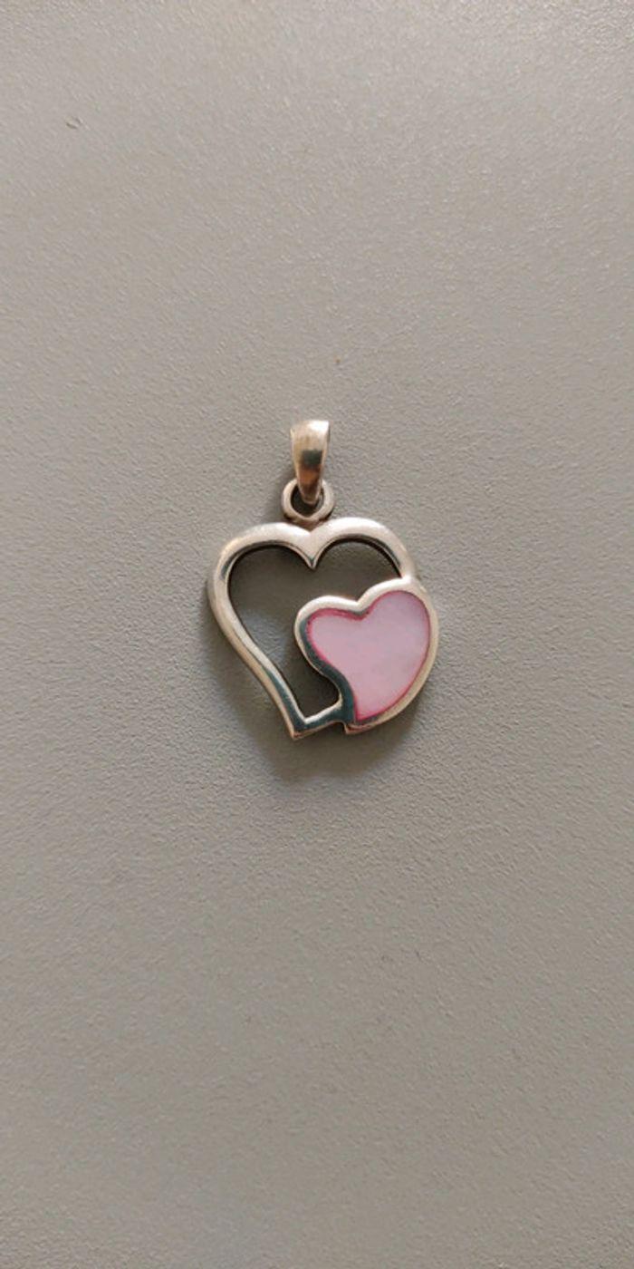 Pendentif coeur argent - photo numéro 1