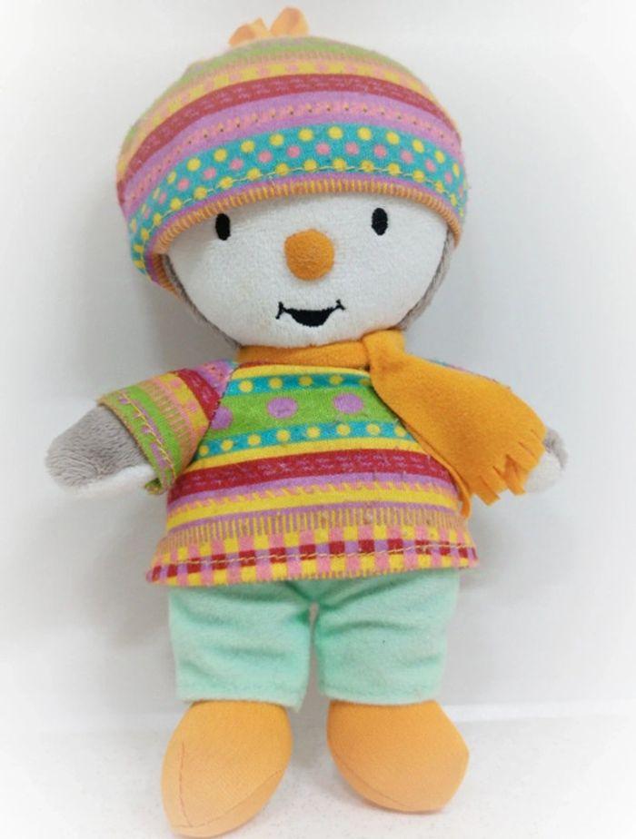 Petite T'choupi Tchoupi petit small peluche plush doudou poupée doll bonnet écharpe péruvien - photo numéro 1