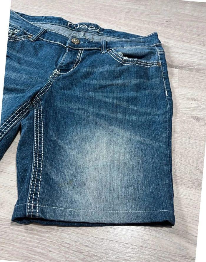 🩳 Short vintage brodé en jean  Bleu Taille S 🩳 - photo numéro 15