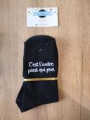 Paire de chaussettes humoristique 39-42 c'est l'autre pied qui pue