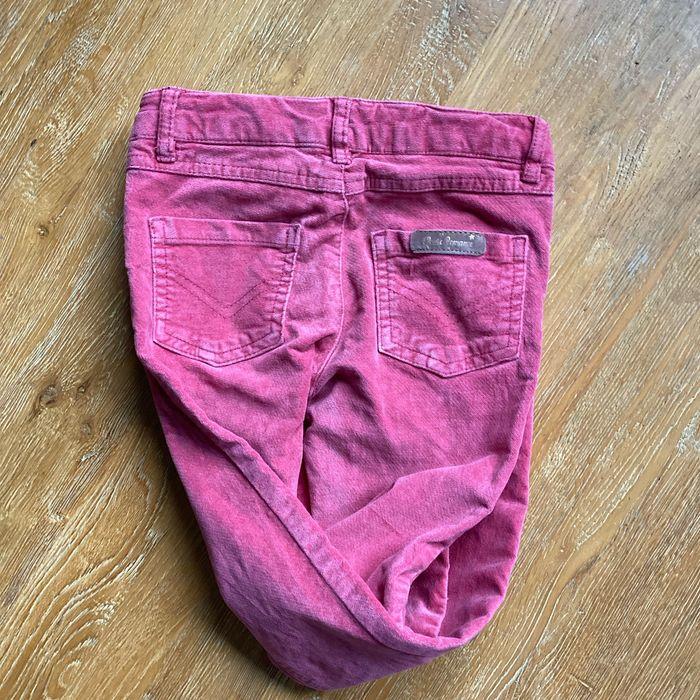 Pantalon en velours rose saumon taille 6 ans - photo numéro 2