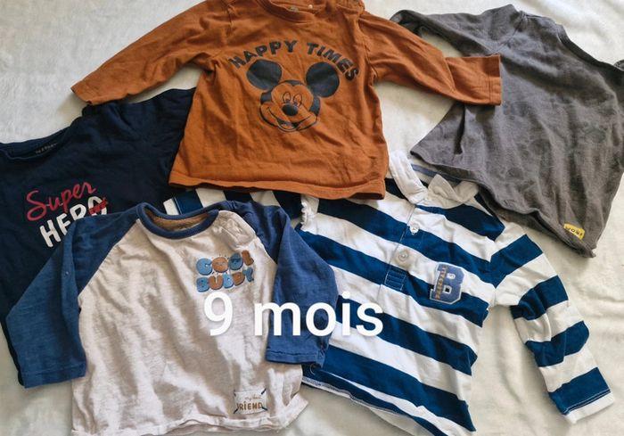 Lot 5 tee-shirt manches longues - photo numéro 1