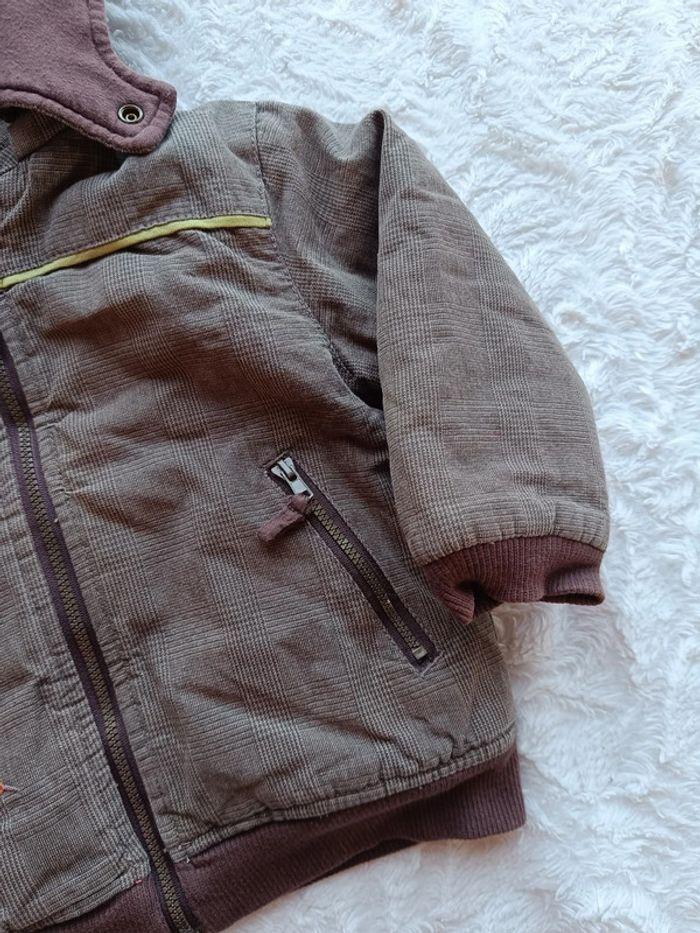 Manteau blouson zippé hiver avec capuche amovible Garçon 24 mois La compagnie des petits - photo numéro 5