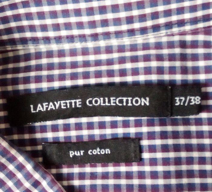 Chemise manches longues à carreaux Galeries Lafayette taille 37/38 ou S - photo numéro 7