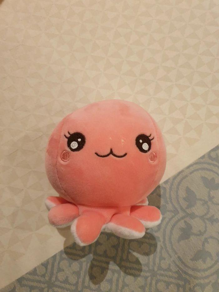 Peluche pieuvre rose - photo numéro 1