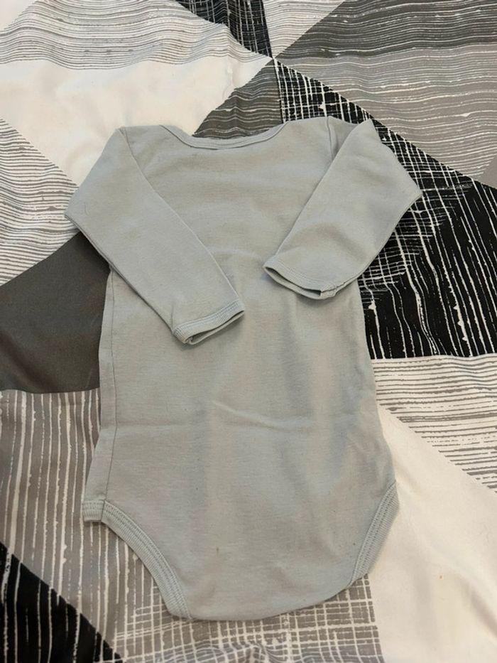 Body manche longue bleu petit bateau taille 6 m - photo numéro 3