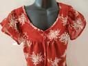 T Shirt Tunique blouse  voile corail fleurs M / 38 / 10