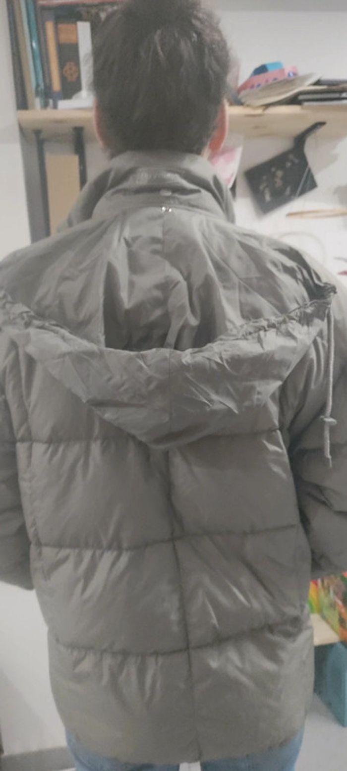 Doudoune manteau chaud gris taupe Chevignon duvet et plume XXL - photo numéro 3