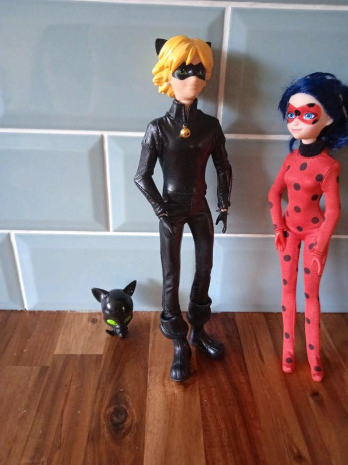 Duo ladybug et chat noir avec leurs kwamis - photo numéro 3