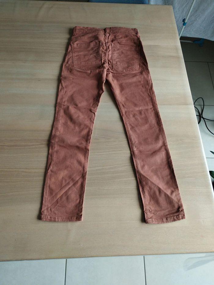 Pantalon marron skinny Kiabi 10 ans - photo numéro 2