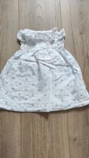 Robe blanche tartine et chocolat