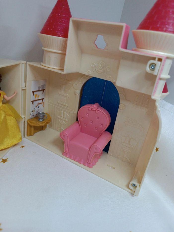 Château castle mini princesse Disney beauty beast belle la bête Polly pocket fashion royal boutique - photo numéro 8