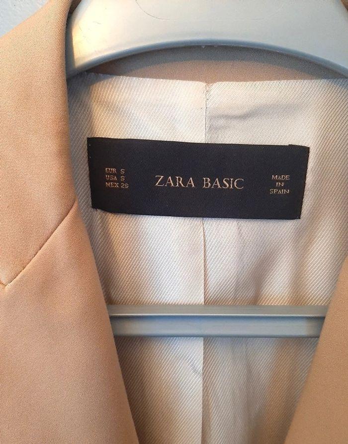 blazer Zara Basic beige taille S - photo numéro 2