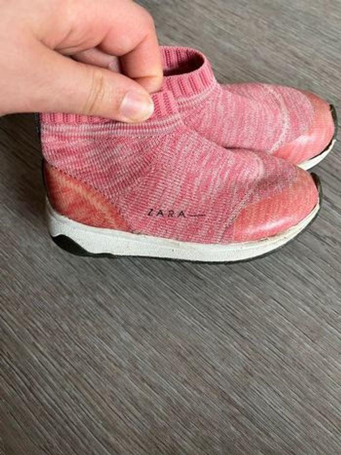 Basket chaussette rose Zara taille 21 - photo numéro 7