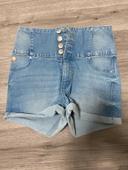 Short en jean bleu