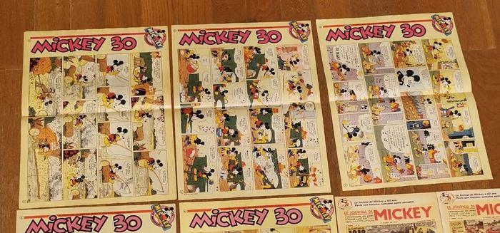 Lot anciens posters + articles anniversaire journal de mickey - photo numéro 7