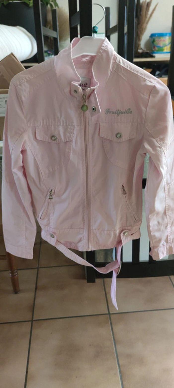 Superbe  blouson veste rose fille 11/12ans neuve - photo numéro 1