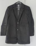 Manteau long en laine pour hommes taille XL couleur noire