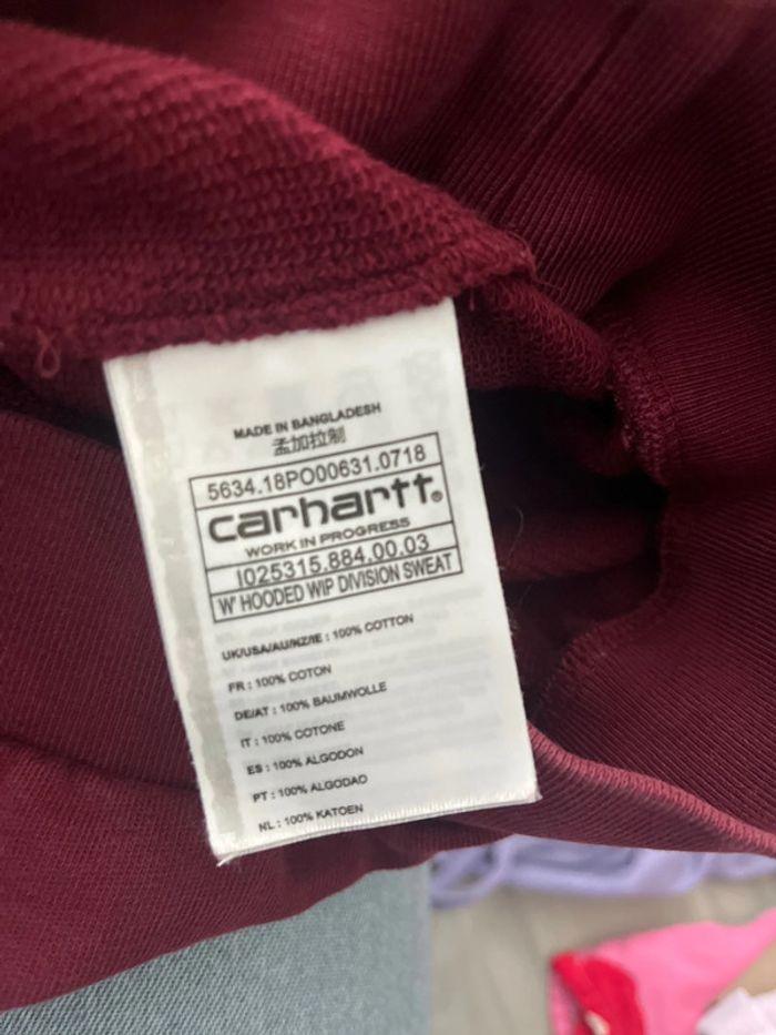 Sweat pull à capuche carhartt taille S - photo numéro 5