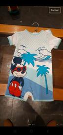 Combi été Mickey neuf 18 mois