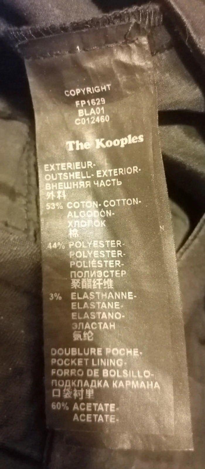 Pantalon à revers noir à pois satiné Taille 38 The Kooples - photo numéro 10