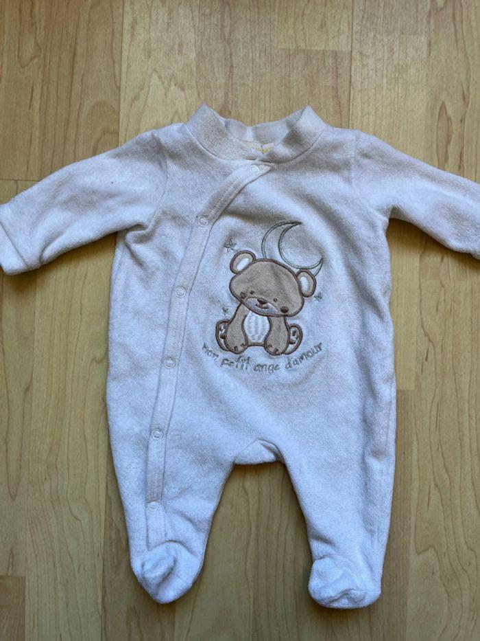 Lot 4 pyjamas en velours taille naissance - photo numéro 4