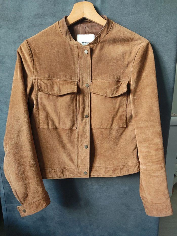 Veste 100% cuir • Mango • Taille S - photo numéro 2