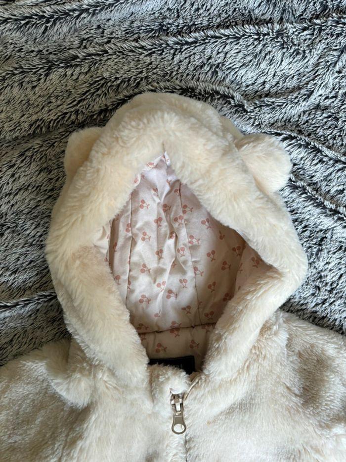 Manteau polaire bébé fille avec oreilles - photo numéro 2