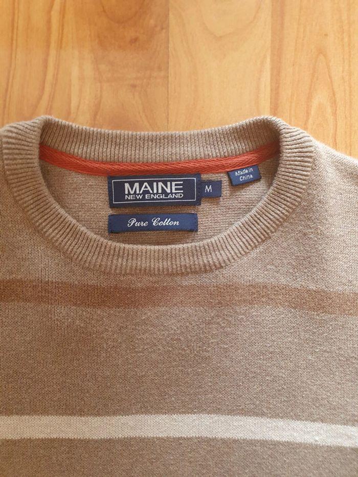 Pull beige Maine taille M excellent état. - photo numéro 4