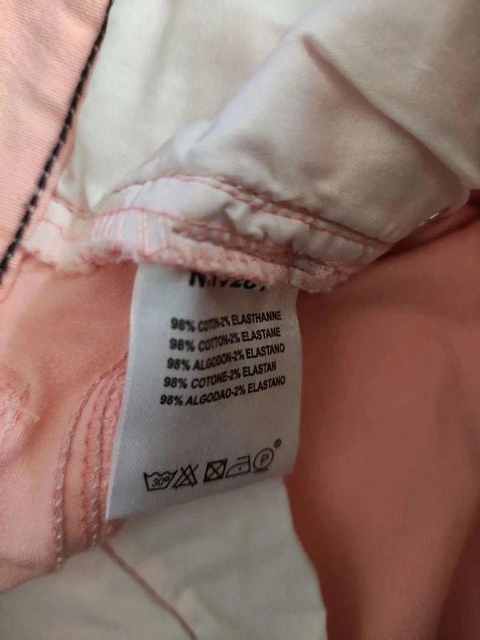 Pantacourt orangé rose Taille 42/44 Grand voile - photo numéro 4