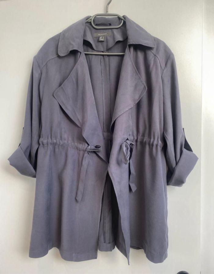 Veste fluide gris/bleu - photo numéro 3