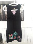 Robe desigual noire brodée neuve taille s