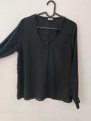 Blouse manches longues noir