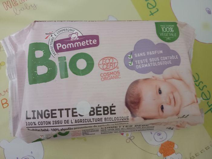 64 lingettes bébé bio