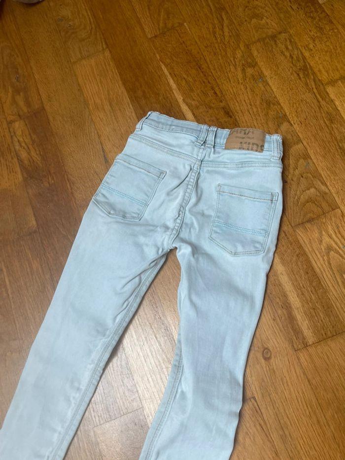 Zara jeans slim garçon 3 4 ans parfait état bleu très clair - photo numéro 7