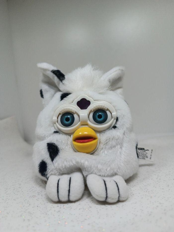 1999 tiger blanc white petite small peluche plush Furby buddy dalmatien dalmatian tâche tacheté - photo numéro 6