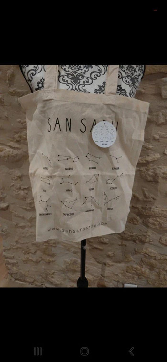 Totebag Sansaru beige neuf constellations - photo numéro 2