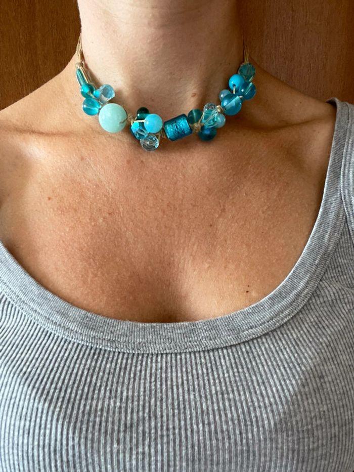 Collana pietre azzurre - photo numéro 1