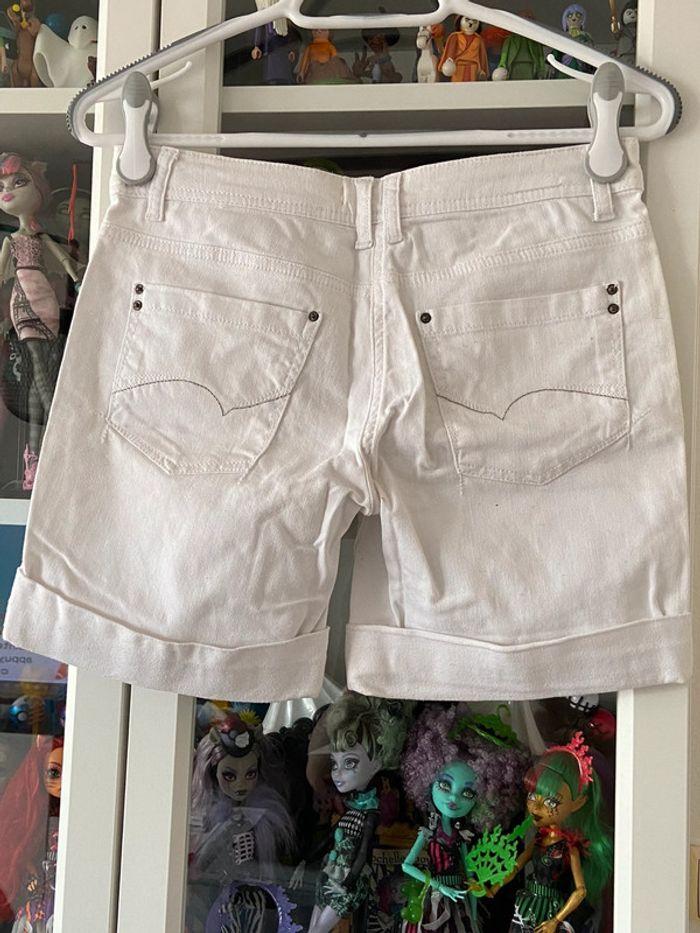 Short blanc en coton Autre Ton taille 36 - photo numéro 2