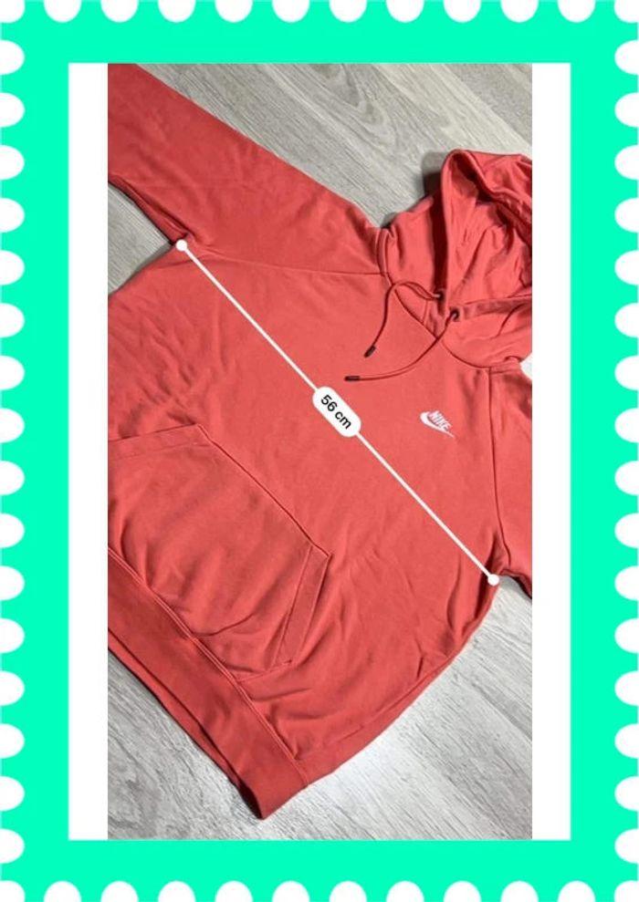 👕 Sweat à capuche Nike logo brodé Rose Taille M 👕 - photo numéro 4