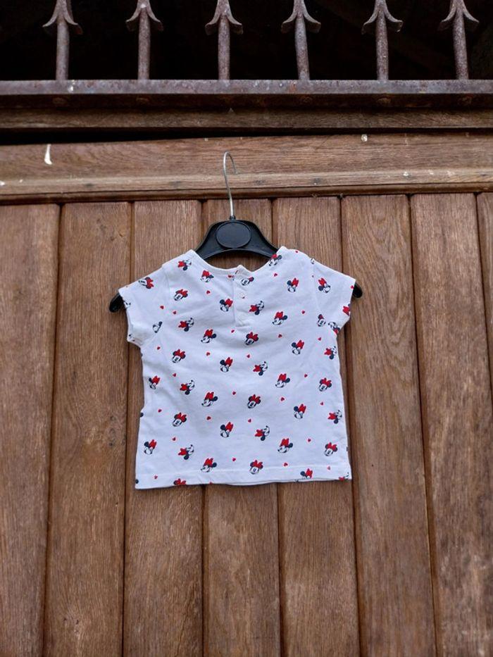 Tee-shirt bébé fille minnie 6 mois - photo numéro 2