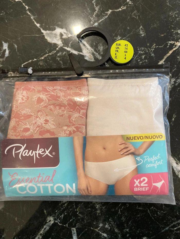 Lot de 2 culottes neuves playtex 40/42 - photo numéro 1