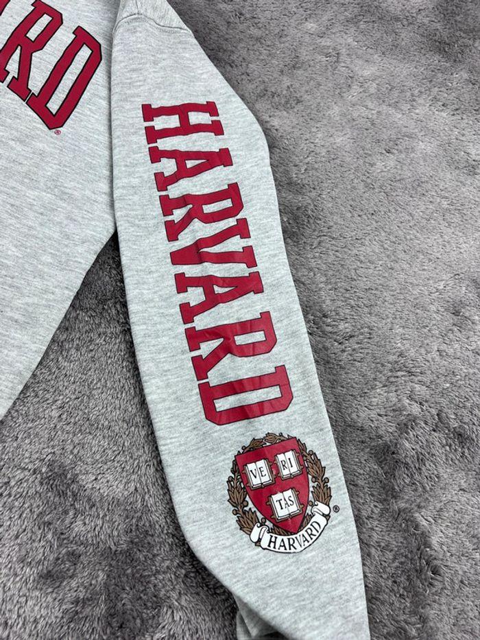 👕 Sweat à capuche Veste University Rare Vintage y2k 90s 2000s Harvard Gris Taille S 👕 - photo numéro 13