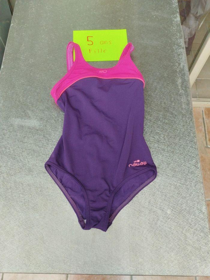 Maillot de bain 1 pièce Nabaiji 5 ans fille - photo numéro 1