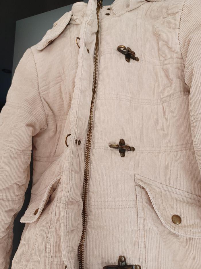 Manteau velours  à capuche - photo numéro 3