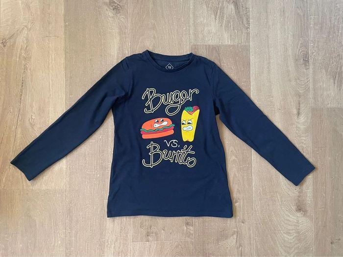 T-shirt manches longues Burger Burito - Tex - 7/8 ans - photo numéro 3