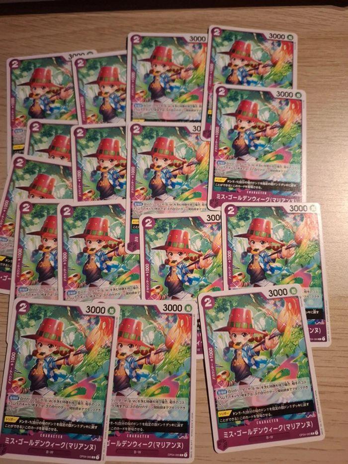 Lot de 16 cartes one piece op04 065