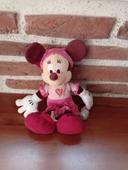 Peluche Minnie chanteuse rose